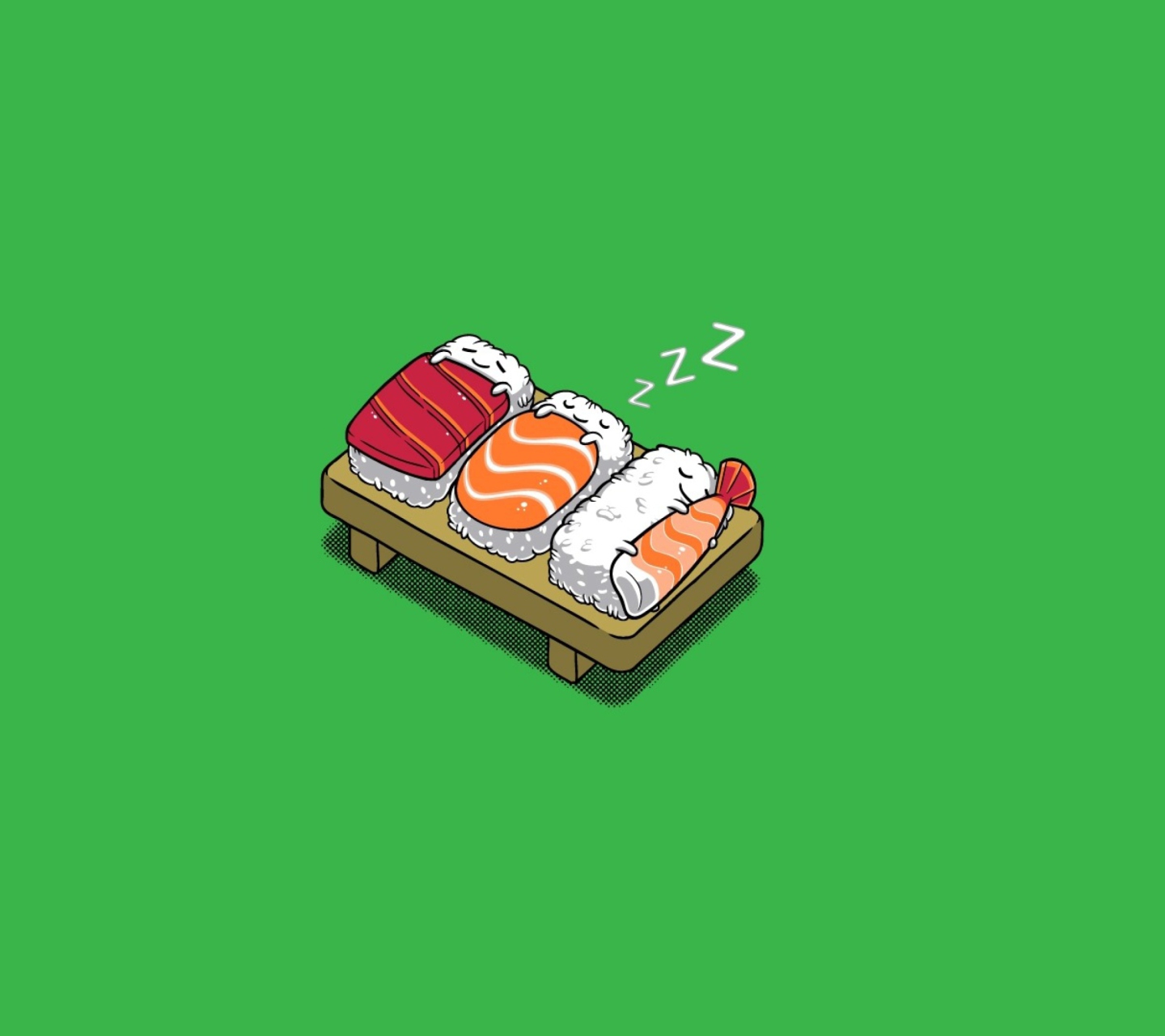 Screenshot №1 pro téma Sleeping Sushi 1440x1280