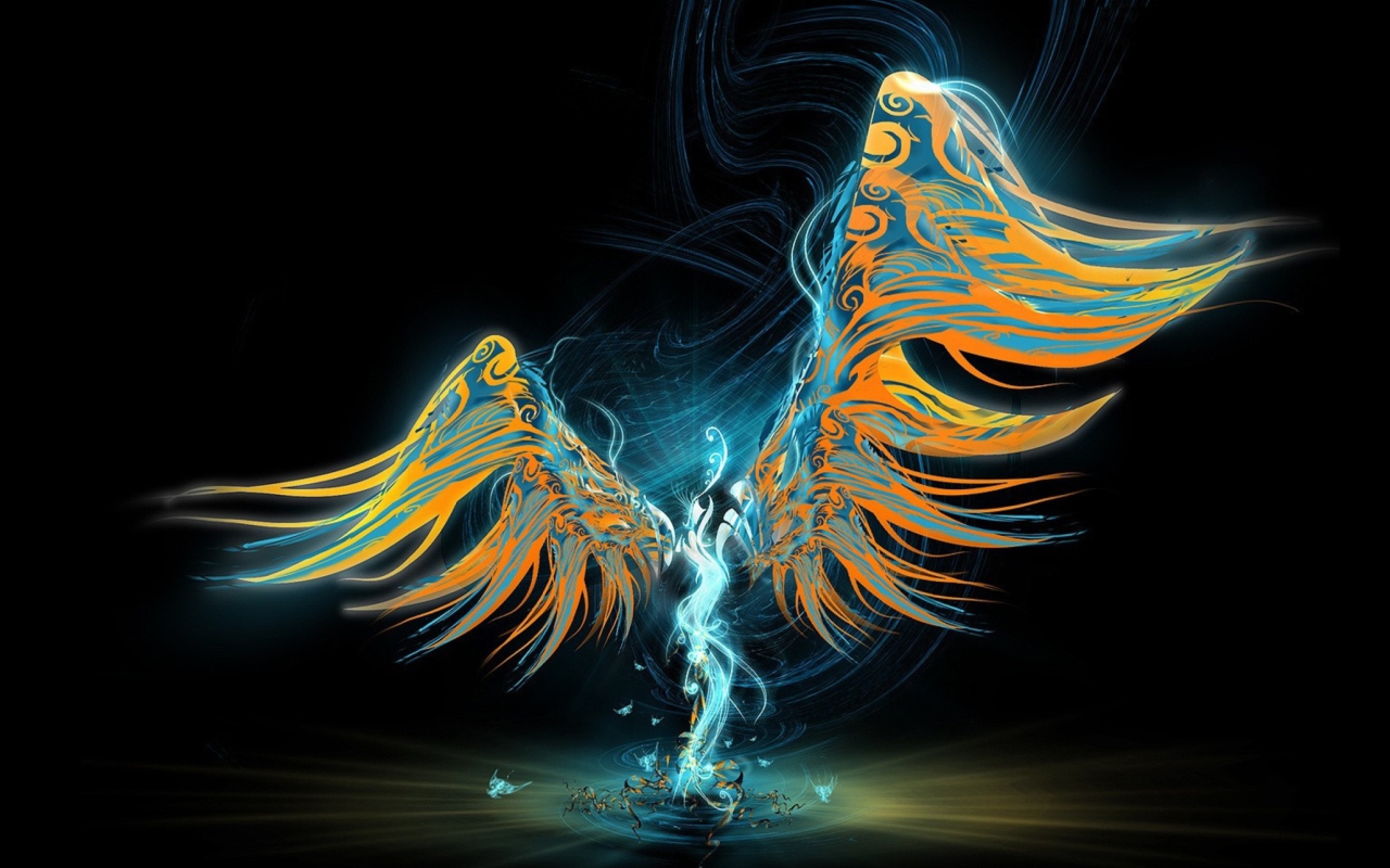 Screenshot №1 pro téma Abstract Angel 1280x800