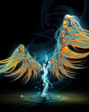 Abstract Angel wallpaper 176x220