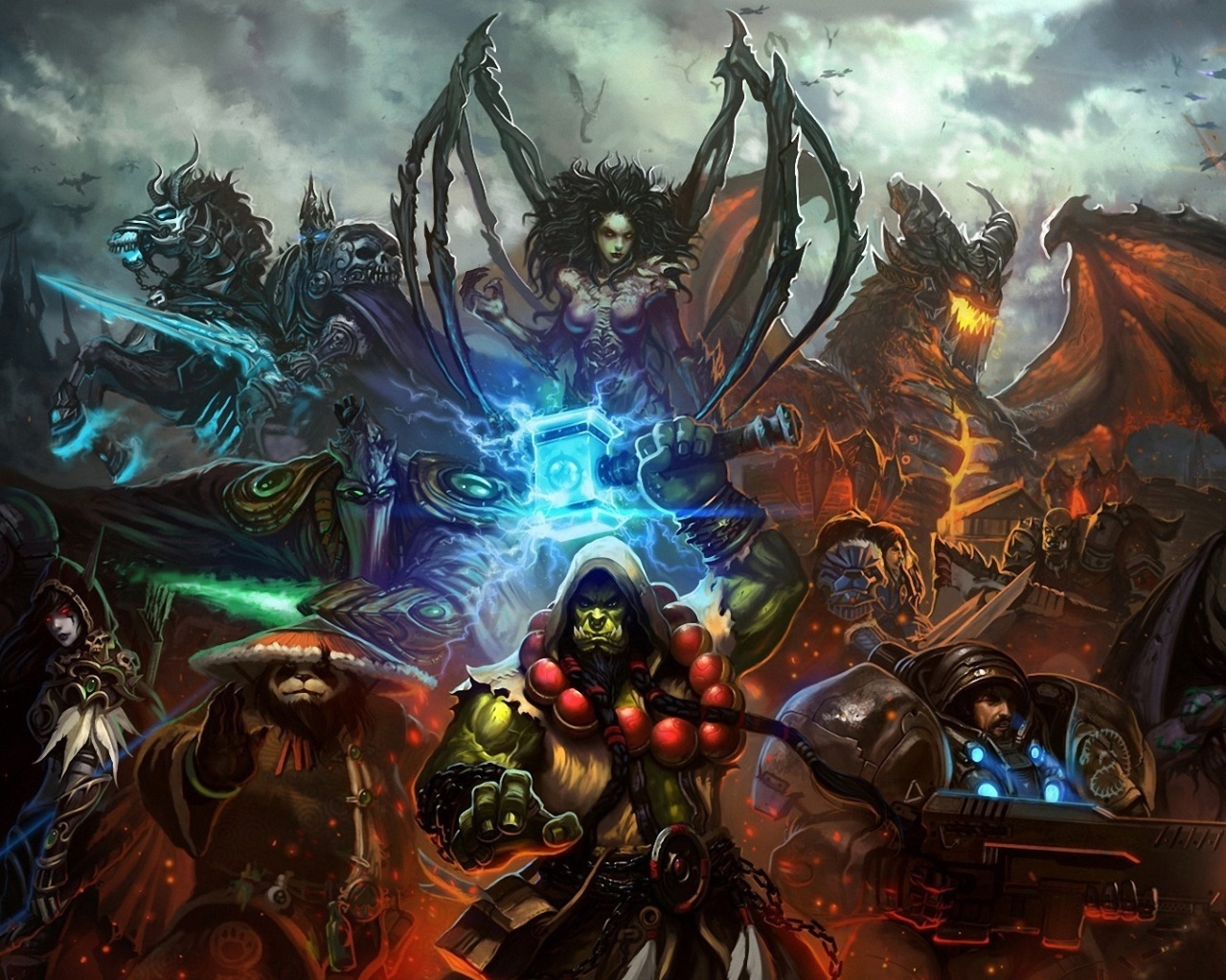 Обои World of Warcraft Mists of Pandaria 1280x1024