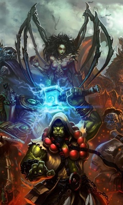 Обои World of Warcraft Mists of Pandaria 240x400