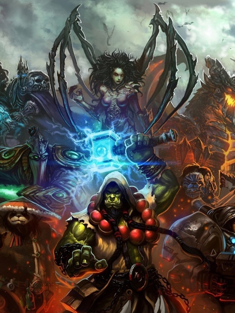 Das World of Warcraft Mists of Pandaria Wallpaper 480x640