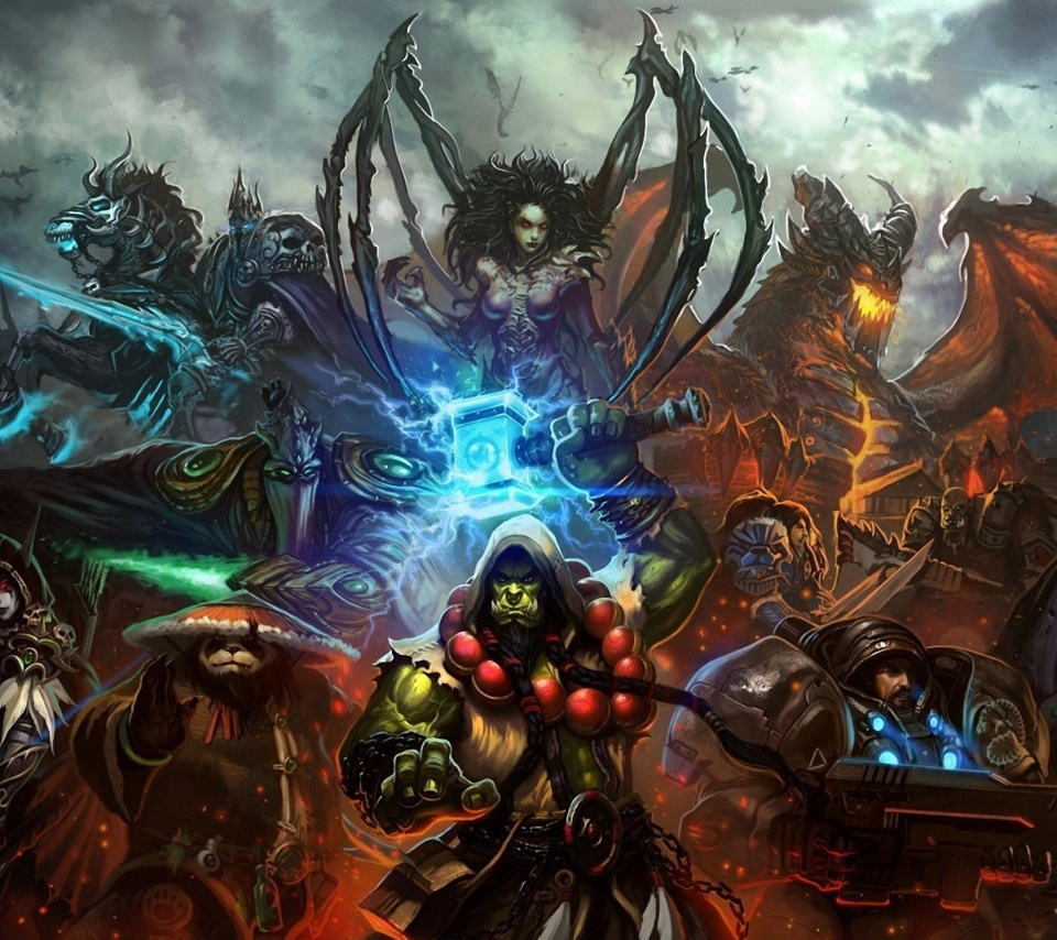 Das World of Warcraft Mists of Pandaria Wallpaper 960x854
