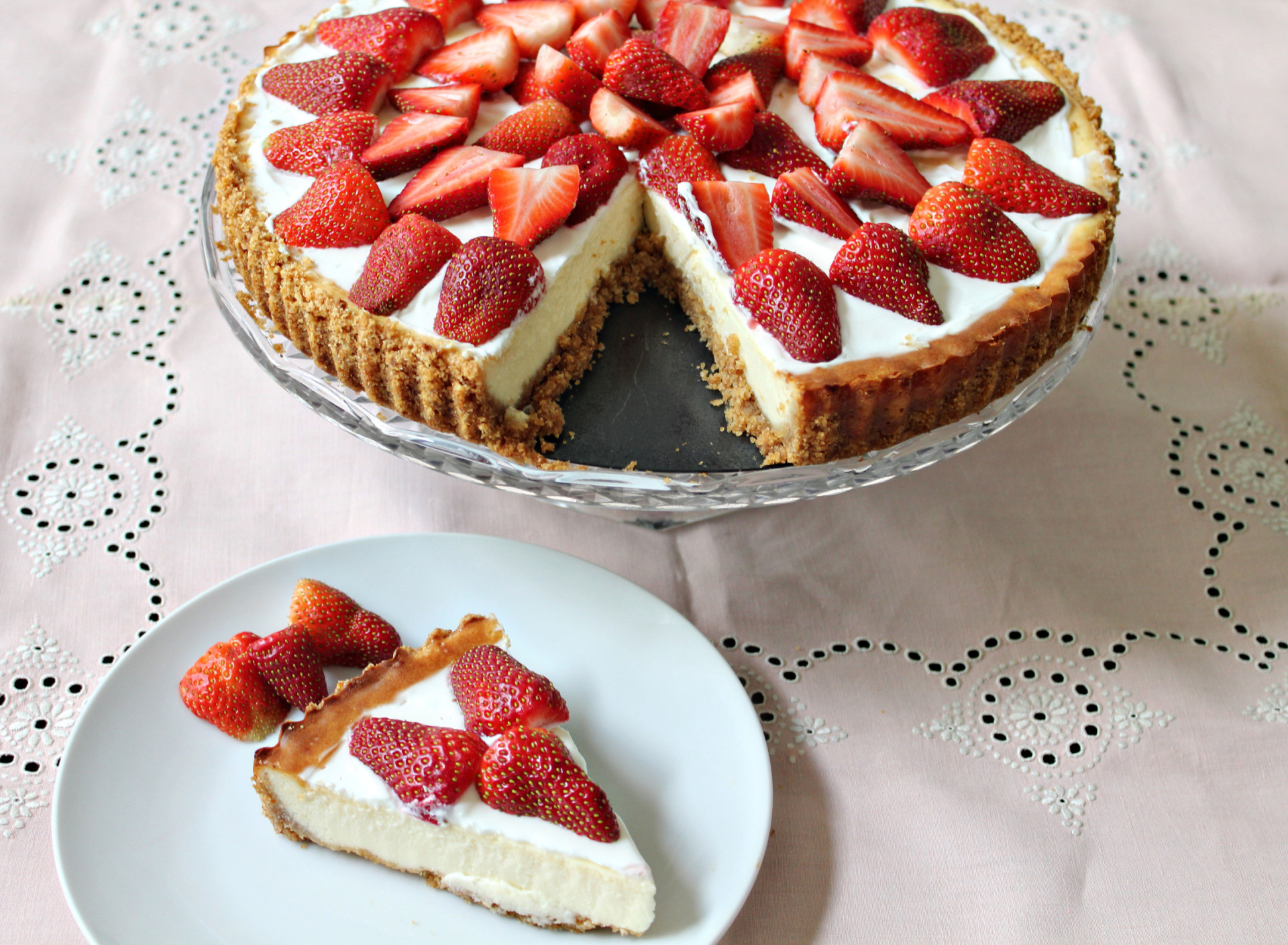 Sfondi Strawberry Cheesecake 1920x1408