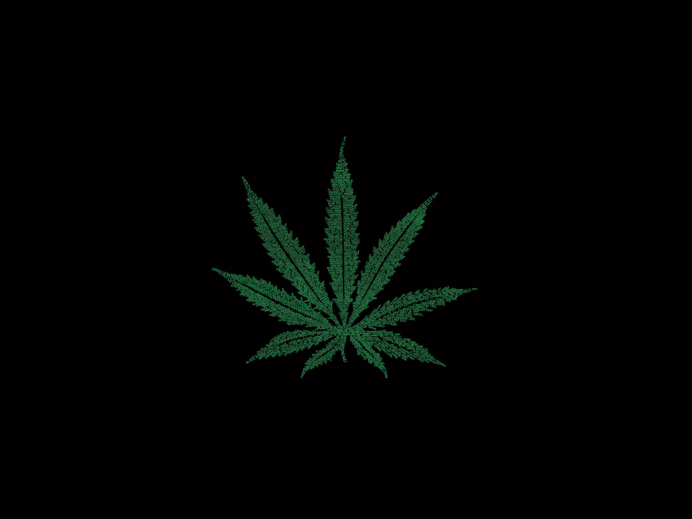 Fondo de pantalla Marijuana Leaf 1400x1050