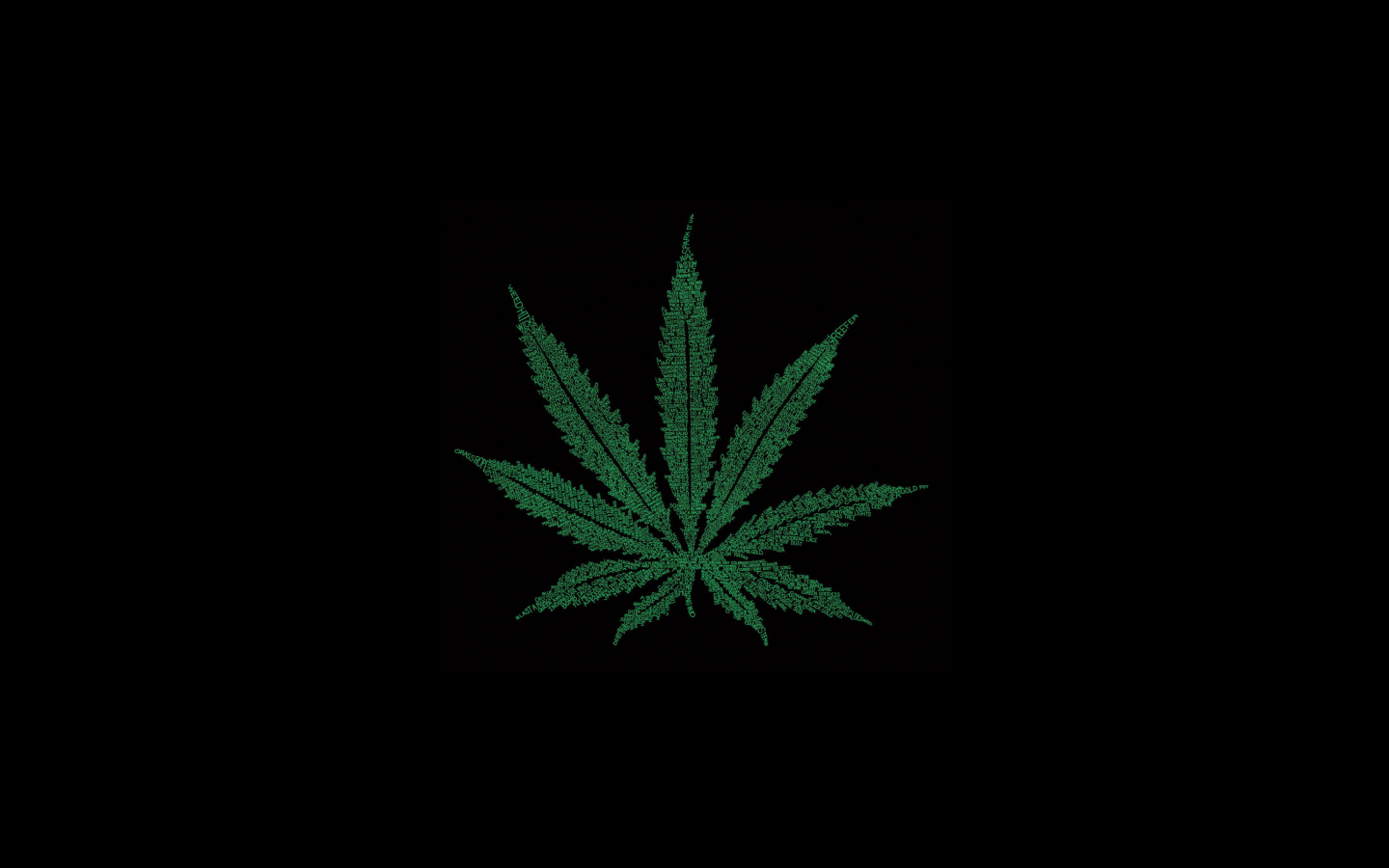 Screenshot №1 pro téma Marijuana Leaf 1440x900
