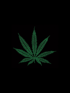 Das Marijuana Leaf Wallpaper 240x320