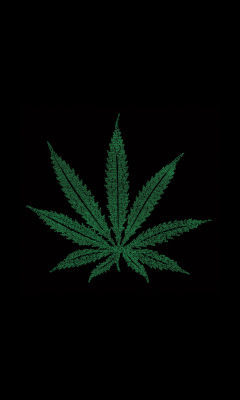 Обои Marijuana Leaf 240x400