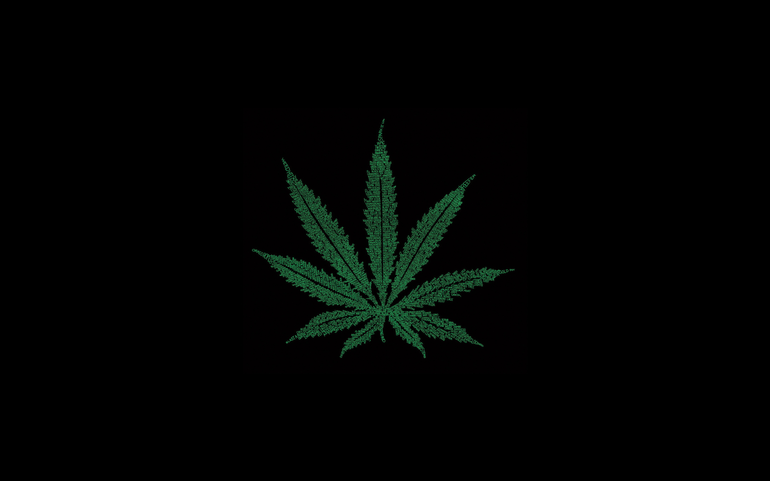 Das Marijuana Leaf Wallpaper 2560x1600