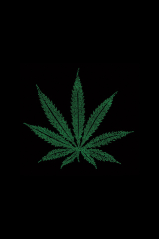 Обои Marijuana Leaf 320x480