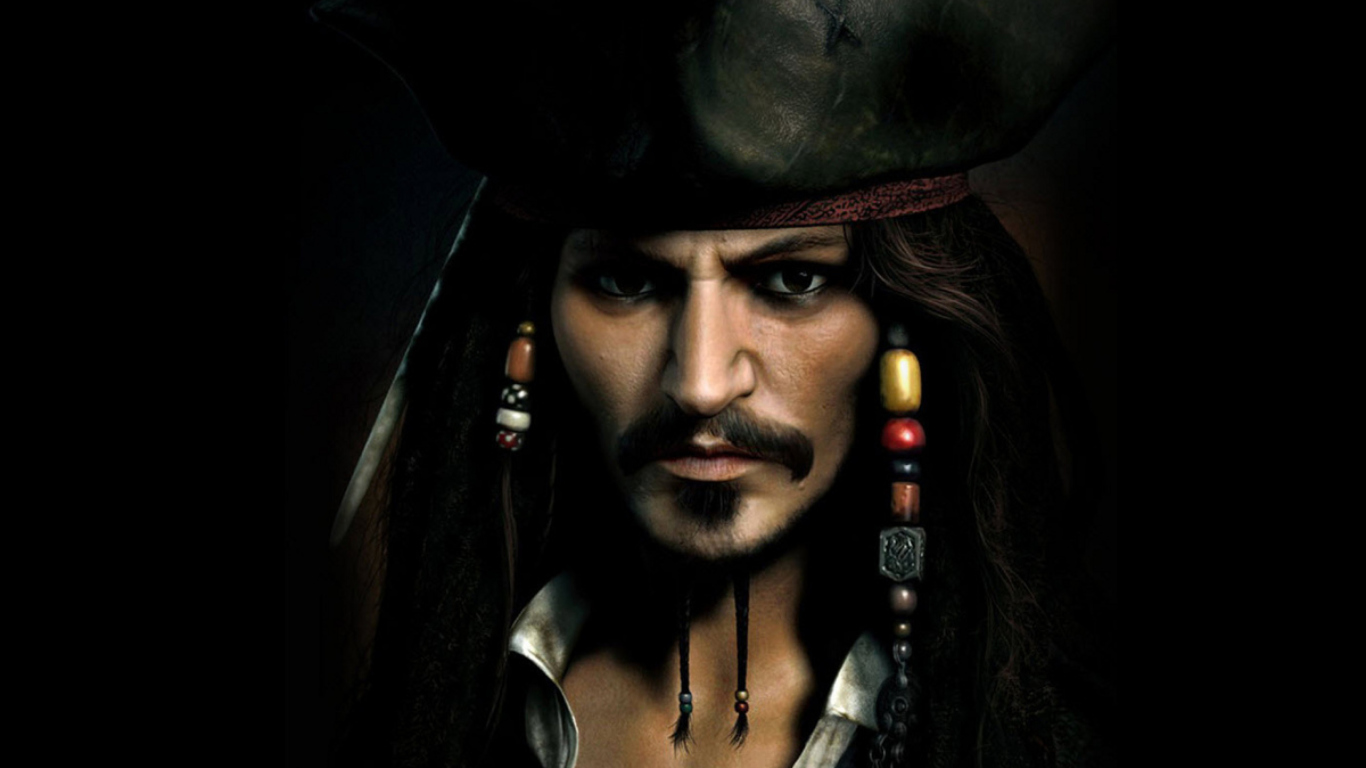 Screenshot №1 pro téma Captain Jack Sparrow 1366x768