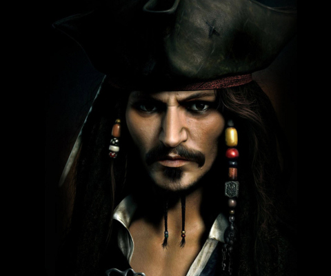 Sfondi Captain Jack Sparrow 480x400