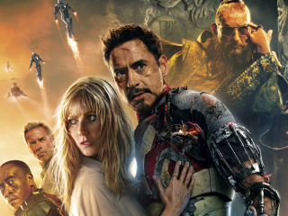 Iron Man 3 Robert Downey Jr wallpaper 320x240