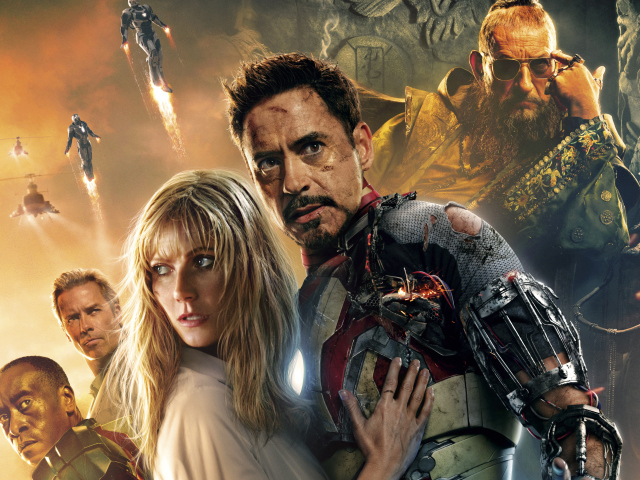 Iron Man 3 Robert Downey Jr wallpaper 640x480