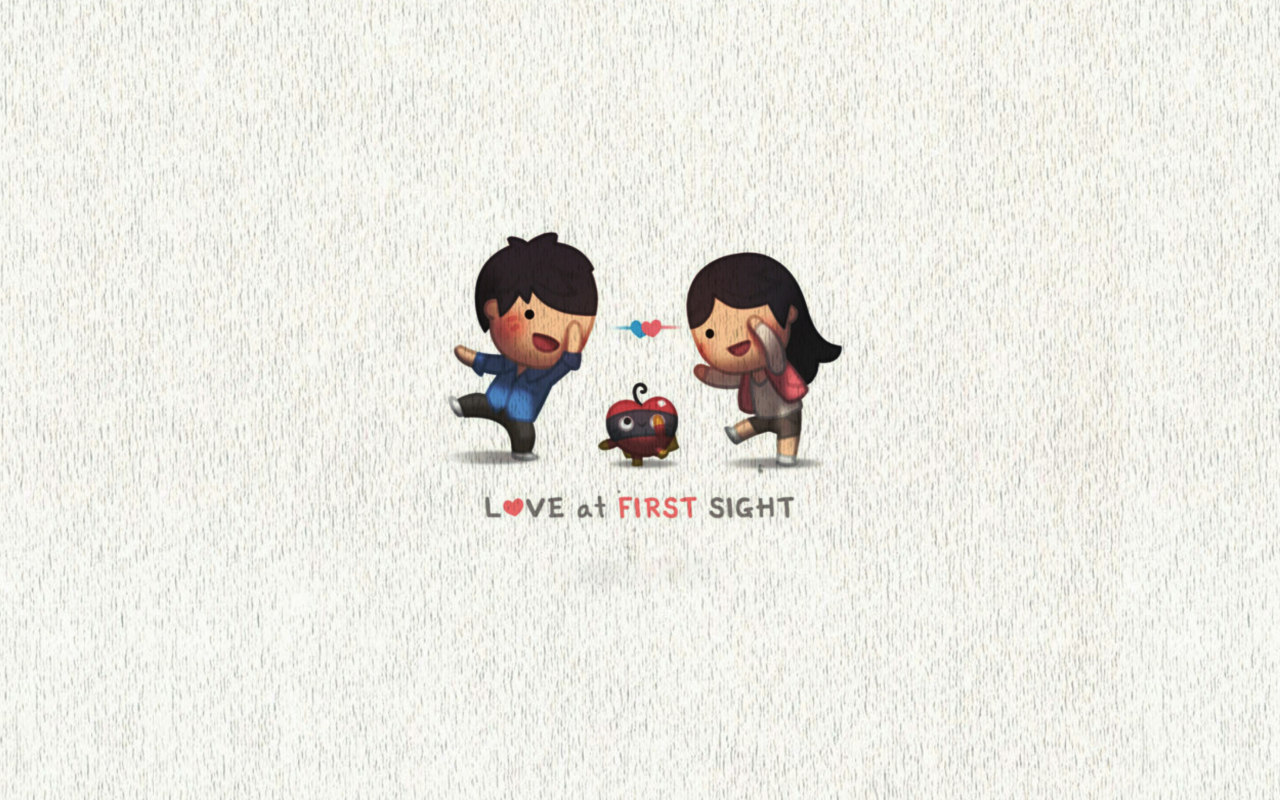 Screenshot №1 pro téma Love At First Sight 1280x800