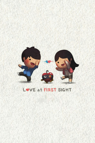 Screenshot №1 pro téma Love At First Sight 320x480
