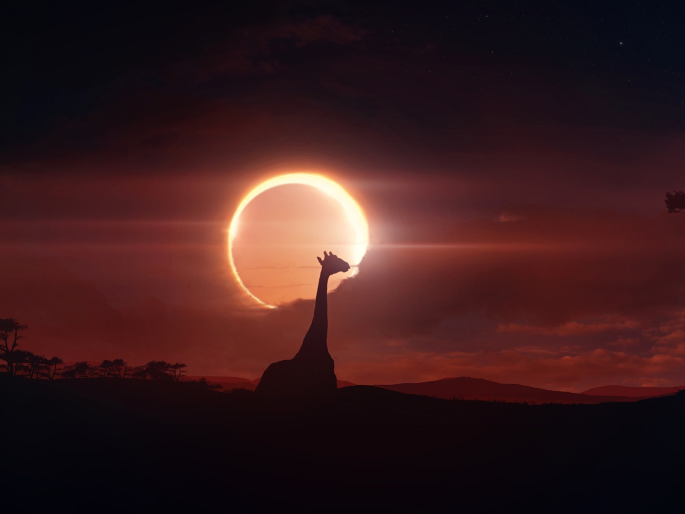 Fondo de pantalla Eclipse 1400x1050