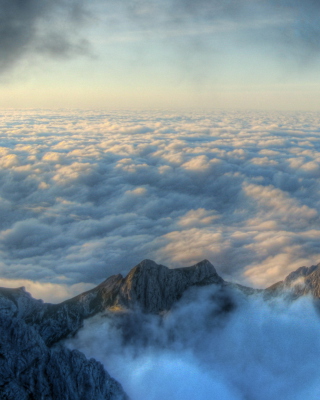 Fog above Andes - Obrázkek zdarma pro Nokia Asha 308