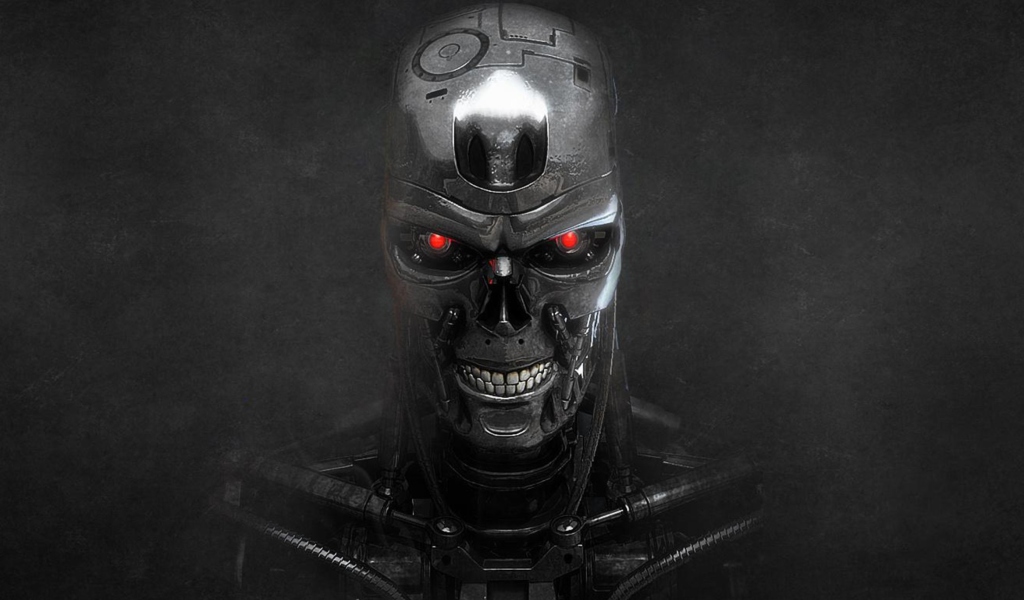Terminator Skeleton wallpaper 1024x600