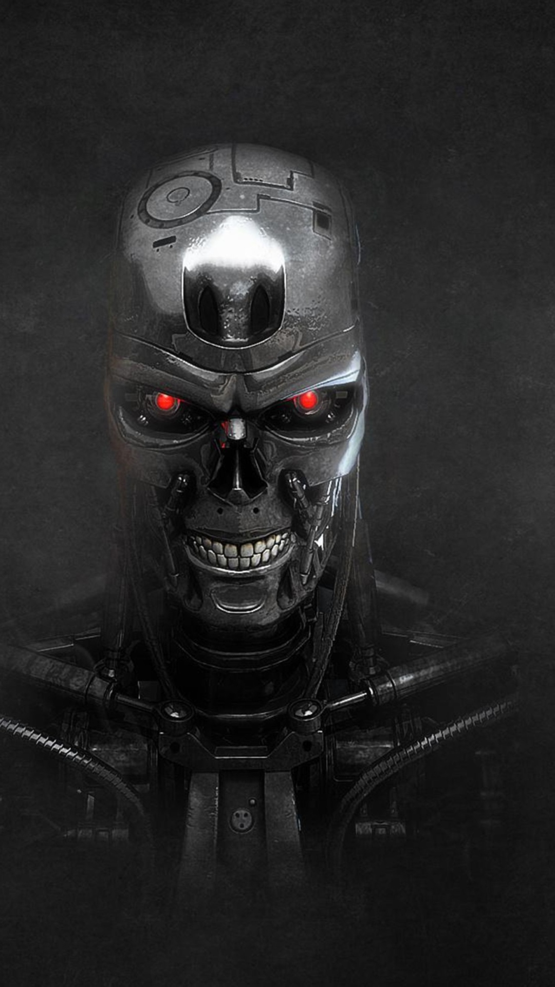 Fondo de pantalla Terminator Skeleton 1080x1920
