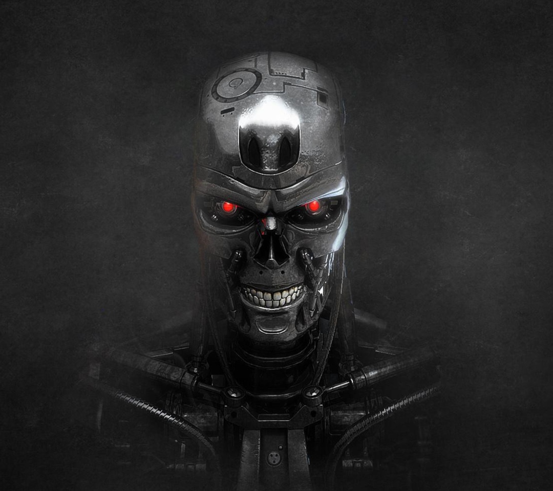 Обои Terminator Skeleton 1080x960