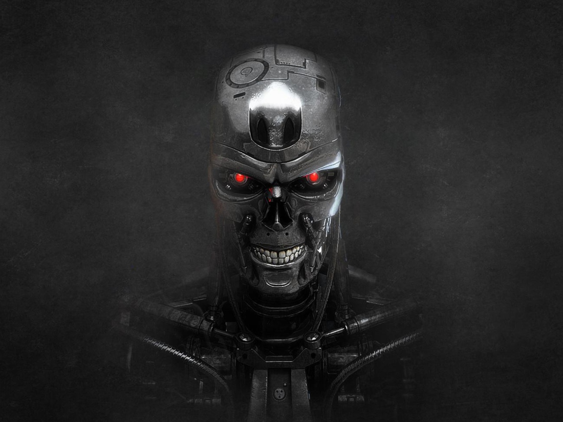 Das Terminator Skeleton Wallpaper 1152x864