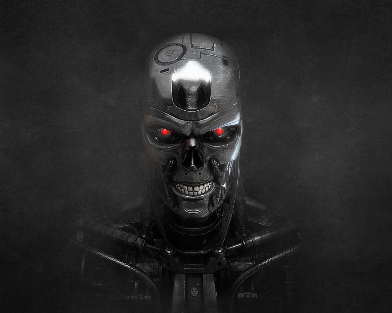 Das Terminator Skeleton Wallpaper 1280x1024