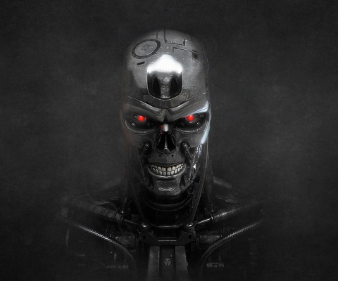 Fondo de pantalla Terminator Skeleton 480x400
