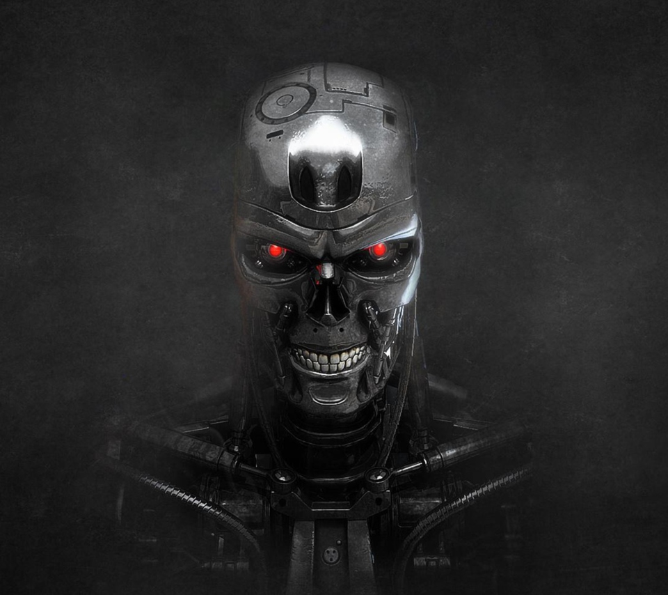 Das Terminator Skeleton Wallpaper 960x854