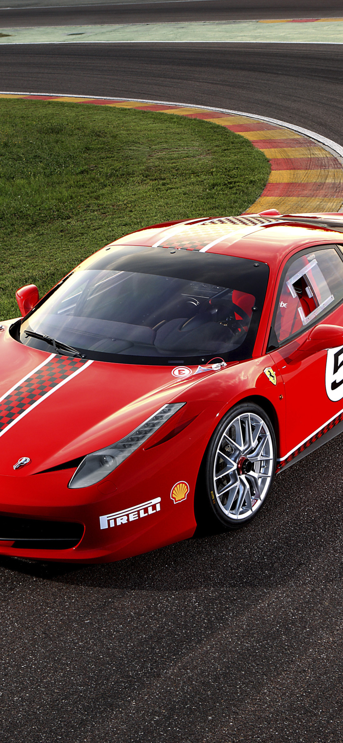 Fondo de pantalla Ferrari Challenge Series 1170x2532