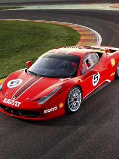 Обои Ferrari Challenge Series 240x320