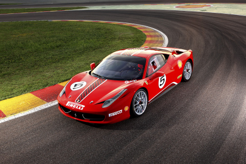 Обои Ferrari Challenge Series 480x320