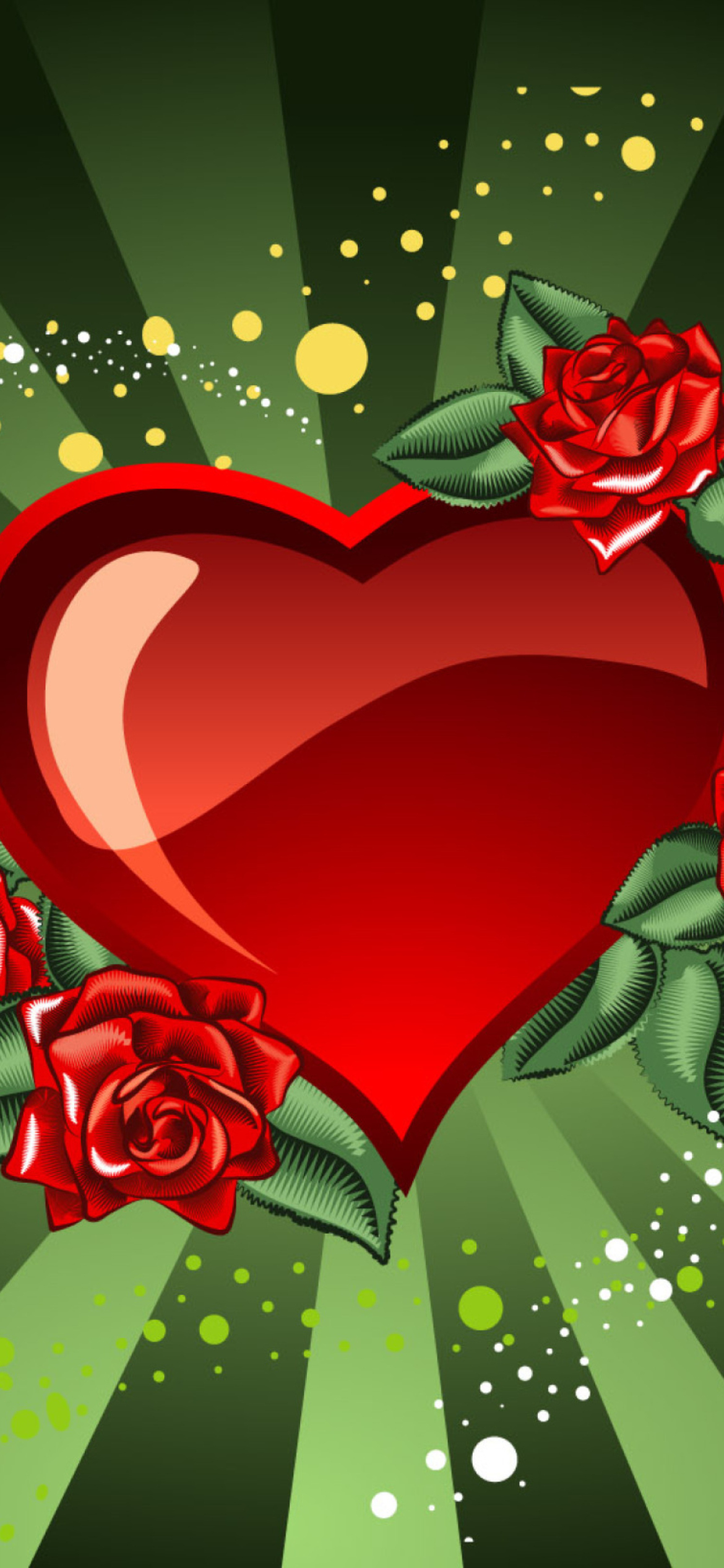Fondo de pantalla Saint Valentine's Day Heart 1170x2532