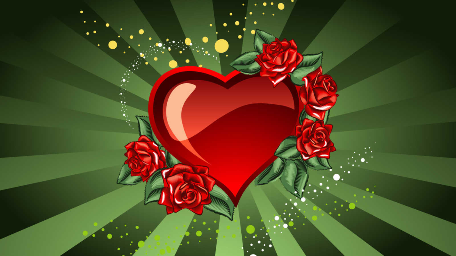 Screenshot №1 pro téma Saint Valentine's Day Heart 1600x900