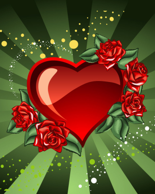 Saint Valentine's Day Heart - Obrázkek zdarma pro 640x960