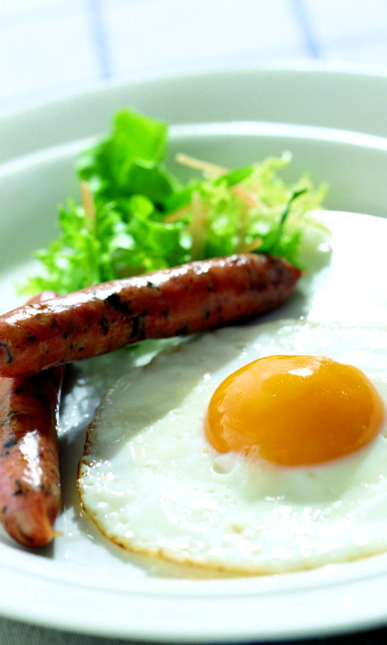 Sfondi Breakfast with Sausage 768x1280