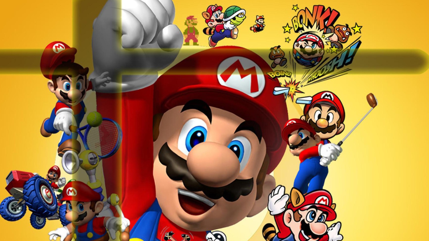 Sfondi Mario 1366x768