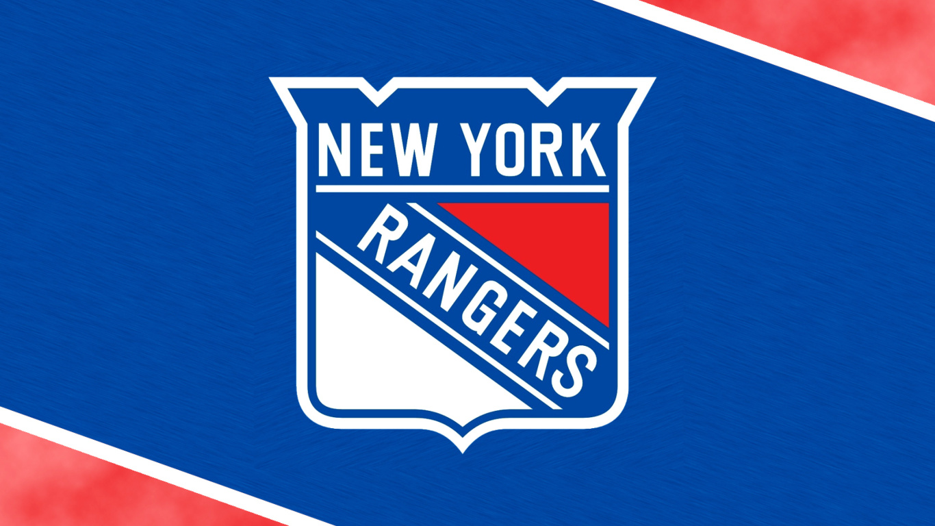 Обои New York Rangers Logo 1366x768