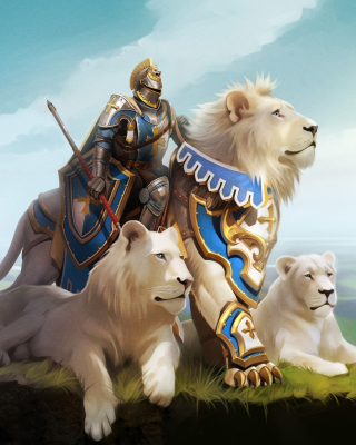 Knight with Lions - Fondos de pantalla gratis para Nokia X2