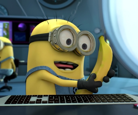 Screenshot №1 pro téma I Love Bananas 480x400
