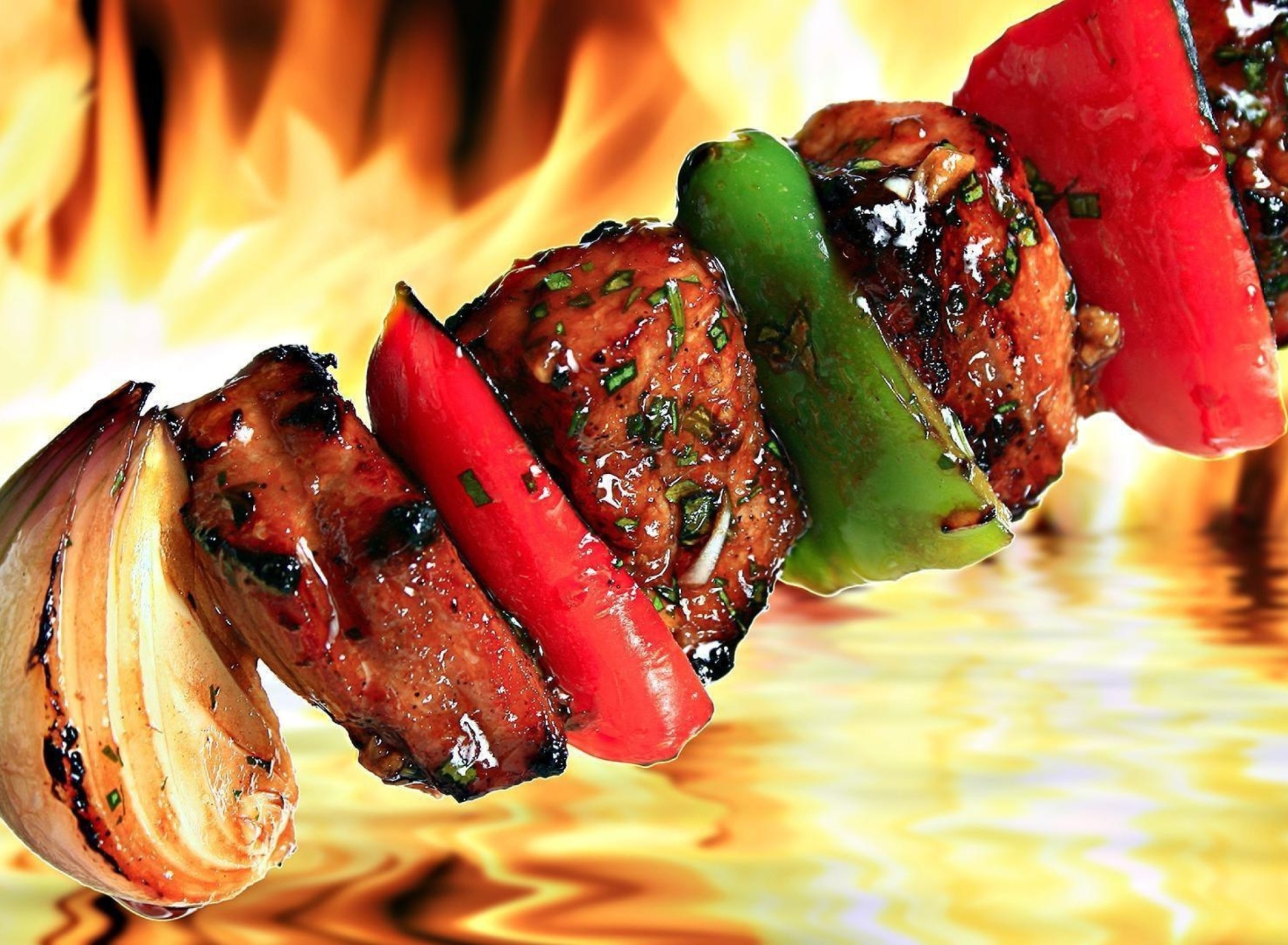 Обои Grill Kebab 1920x1408