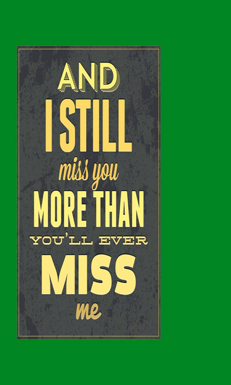 Fondo de pantalla I Miss You 768x1280