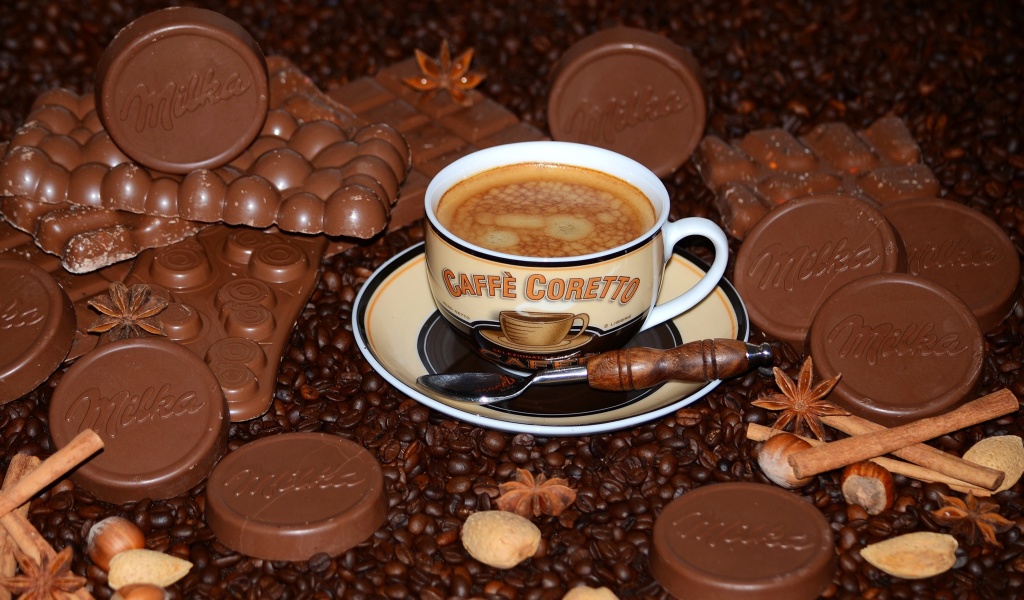 Screenshot №1 pro téma Coffee with milk chocolate Milka 1024x600