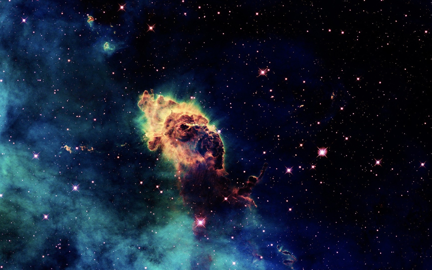 Screenshot №1 pro téma Galactic Clouds 1440x900