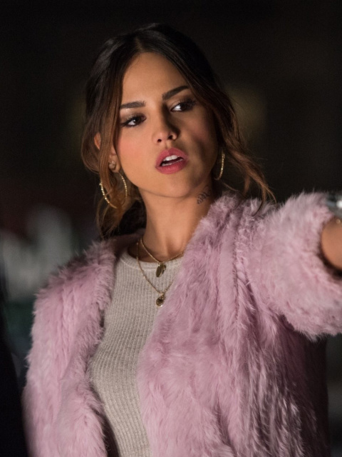 Sfondi Baby Driver film with Eiza Gonzalez 480x640