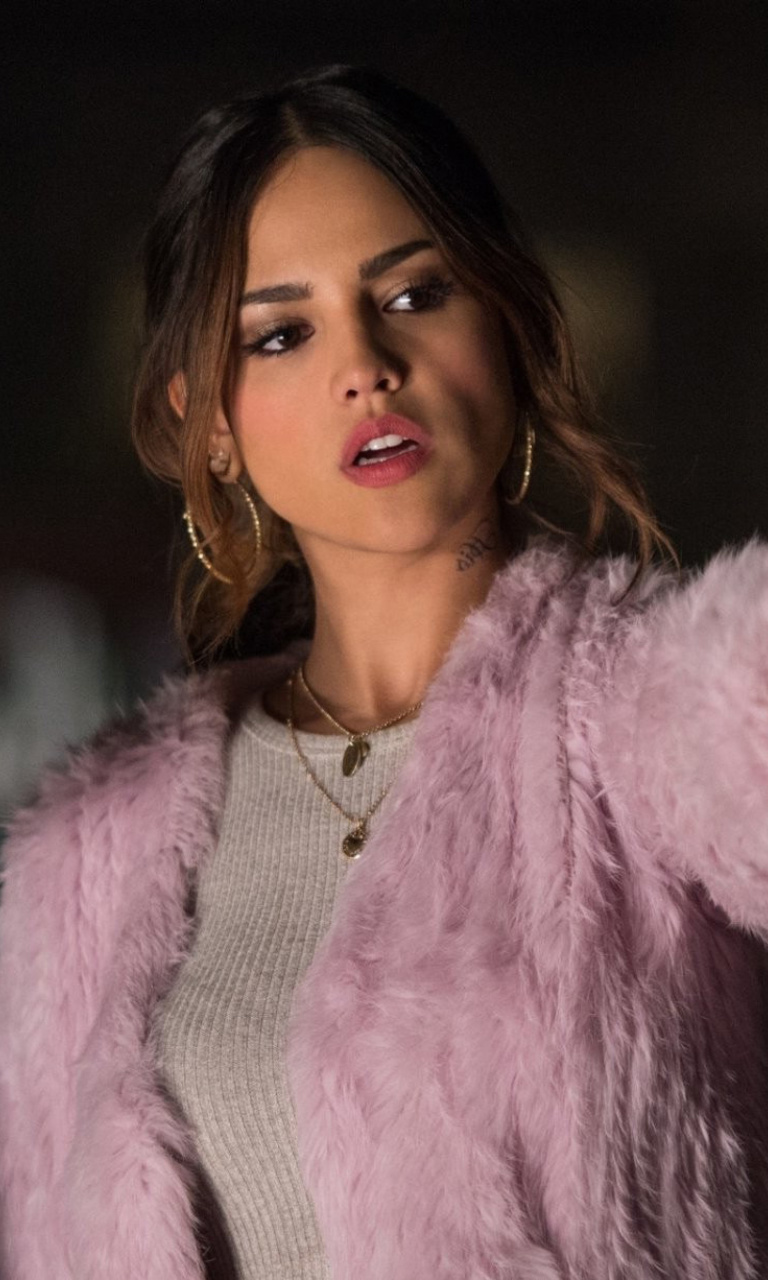 Sfondi Baby Driver film with Eiza Gonzalez 768x1280