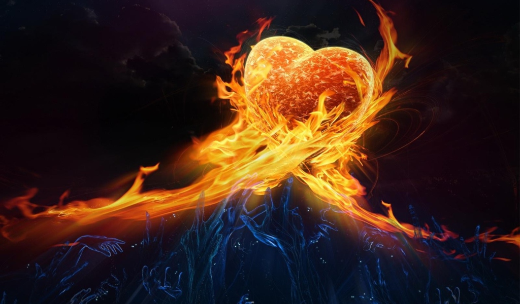 Screenshot №1 pro téma Fire Hearts 1024x600