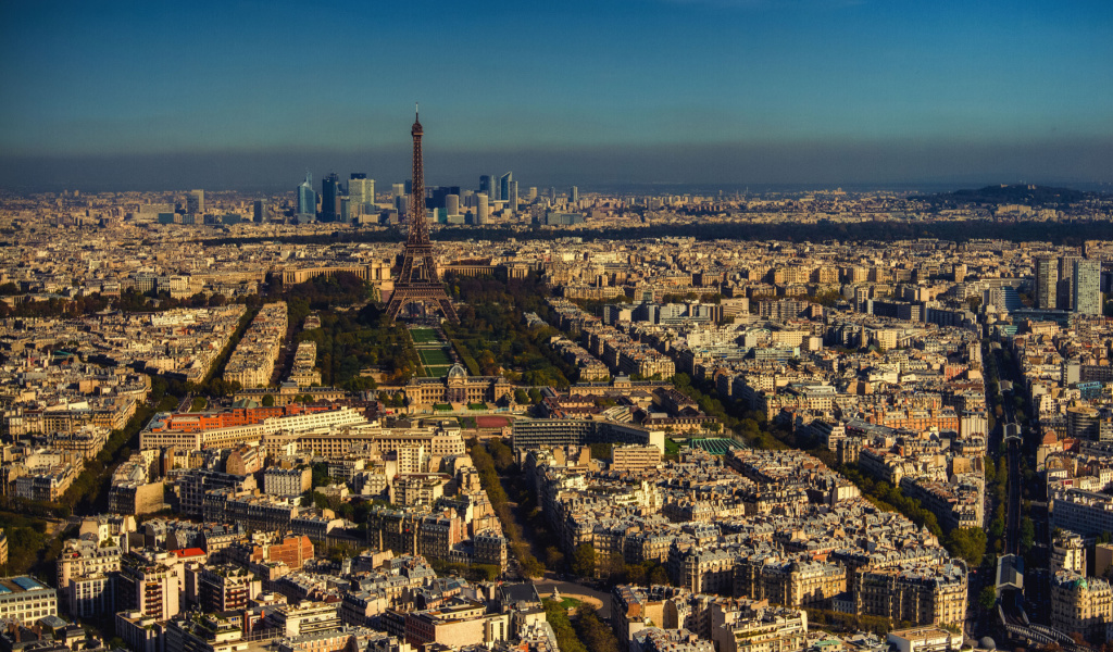 Paris Panoramic wallpaper 1024x600