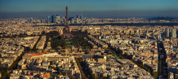 Fondo de pantalla Paris Panoramic 720x320
