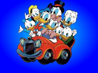 Обои Donald And Daffy Duck 320x240